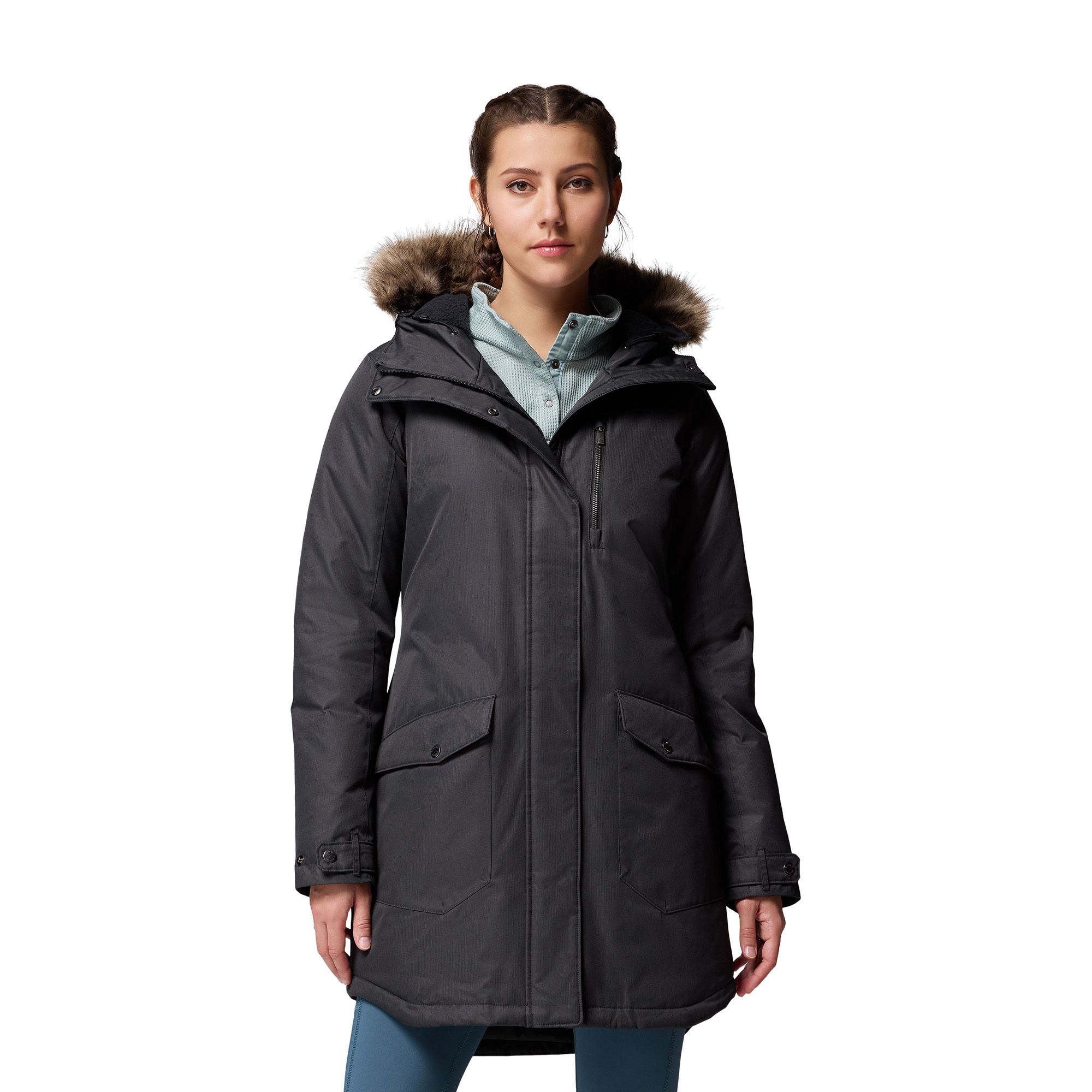 Płaszcz ocieplany damski Columbia Suttle Mountain Long Insulated black