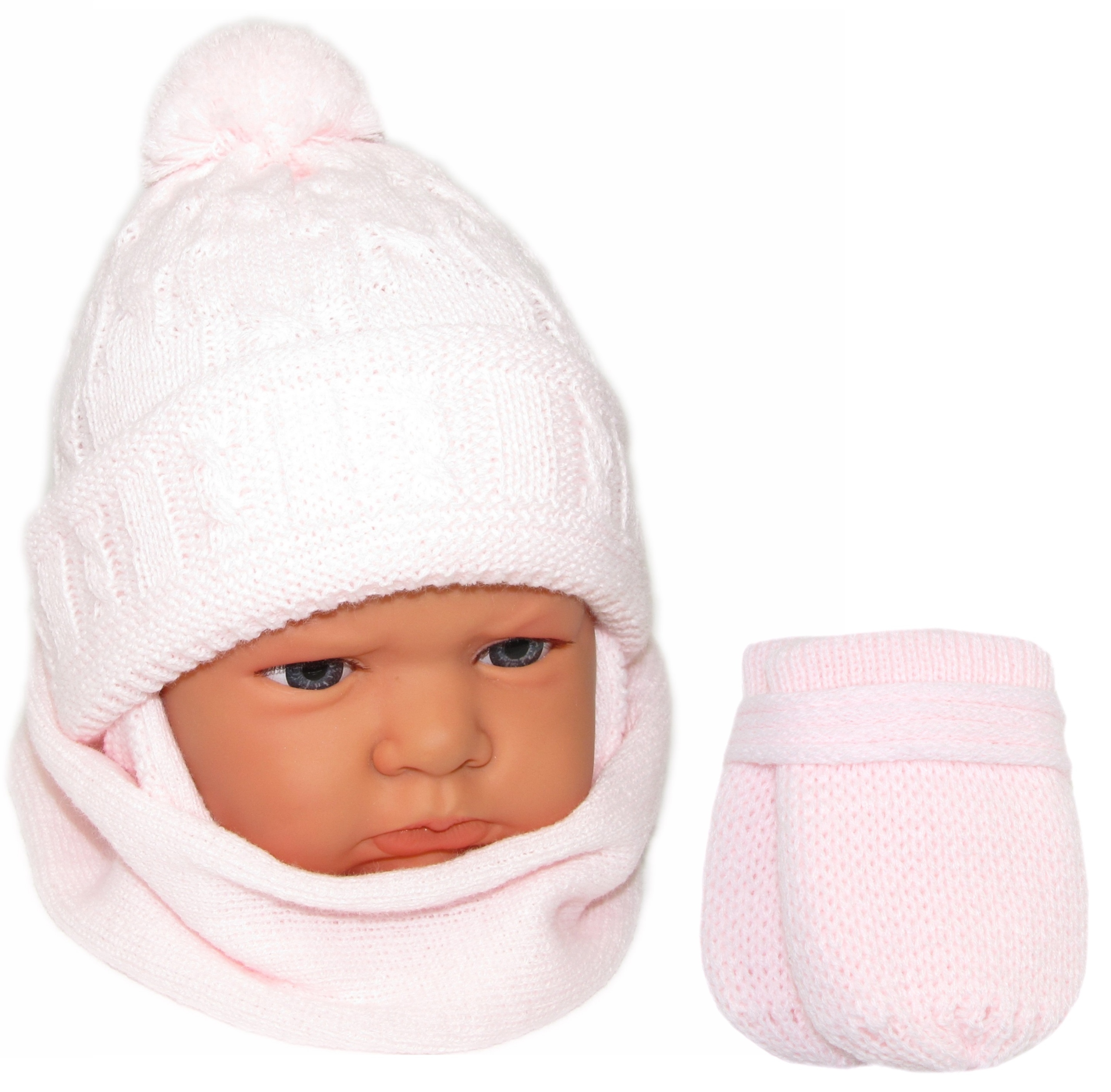 

Komplet Czapka Zimowa +szalik Rękawiczki 34-40
