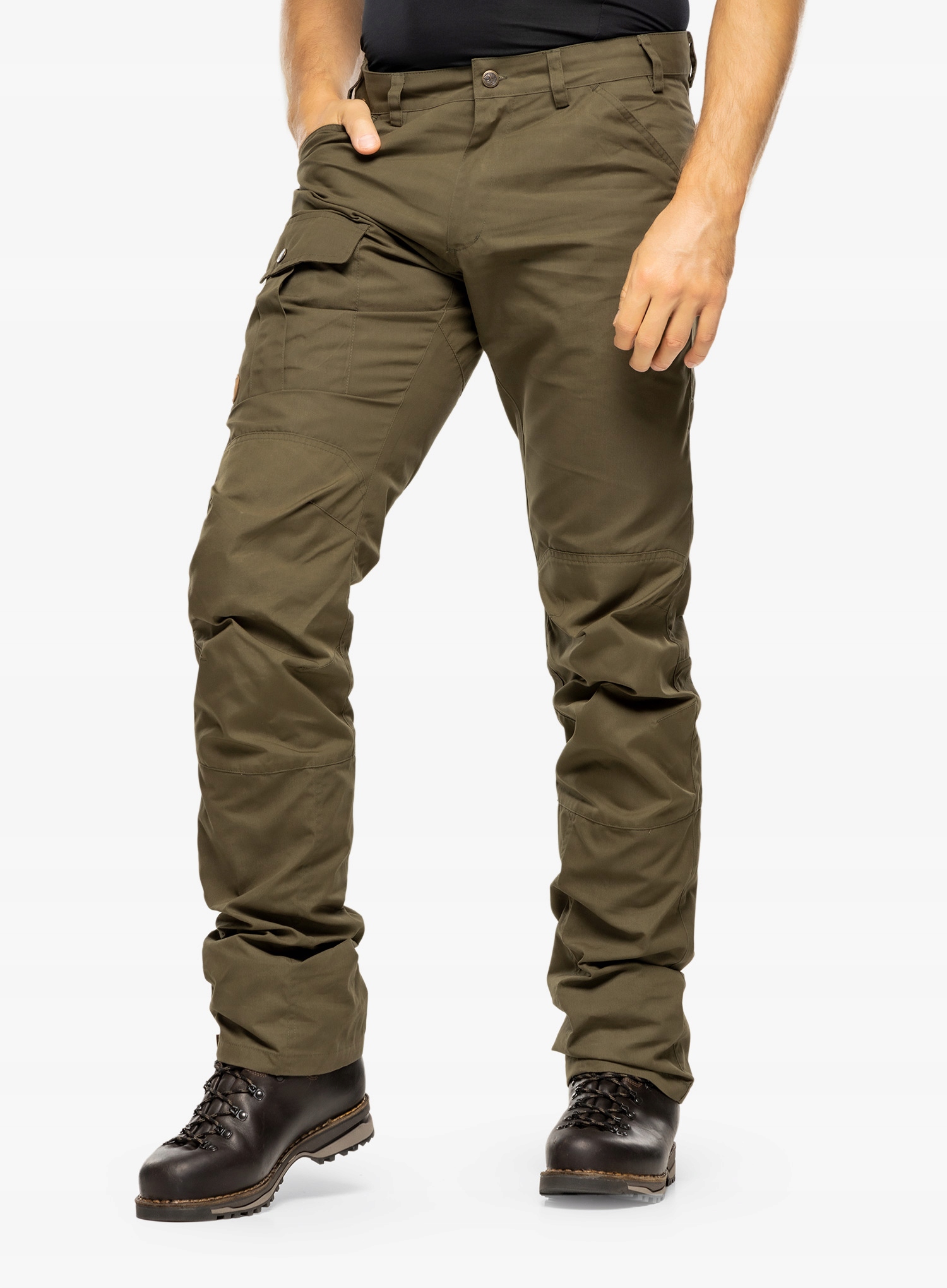 Kalhoty Fjallraven Nils Trousers laurel green 46 (s)