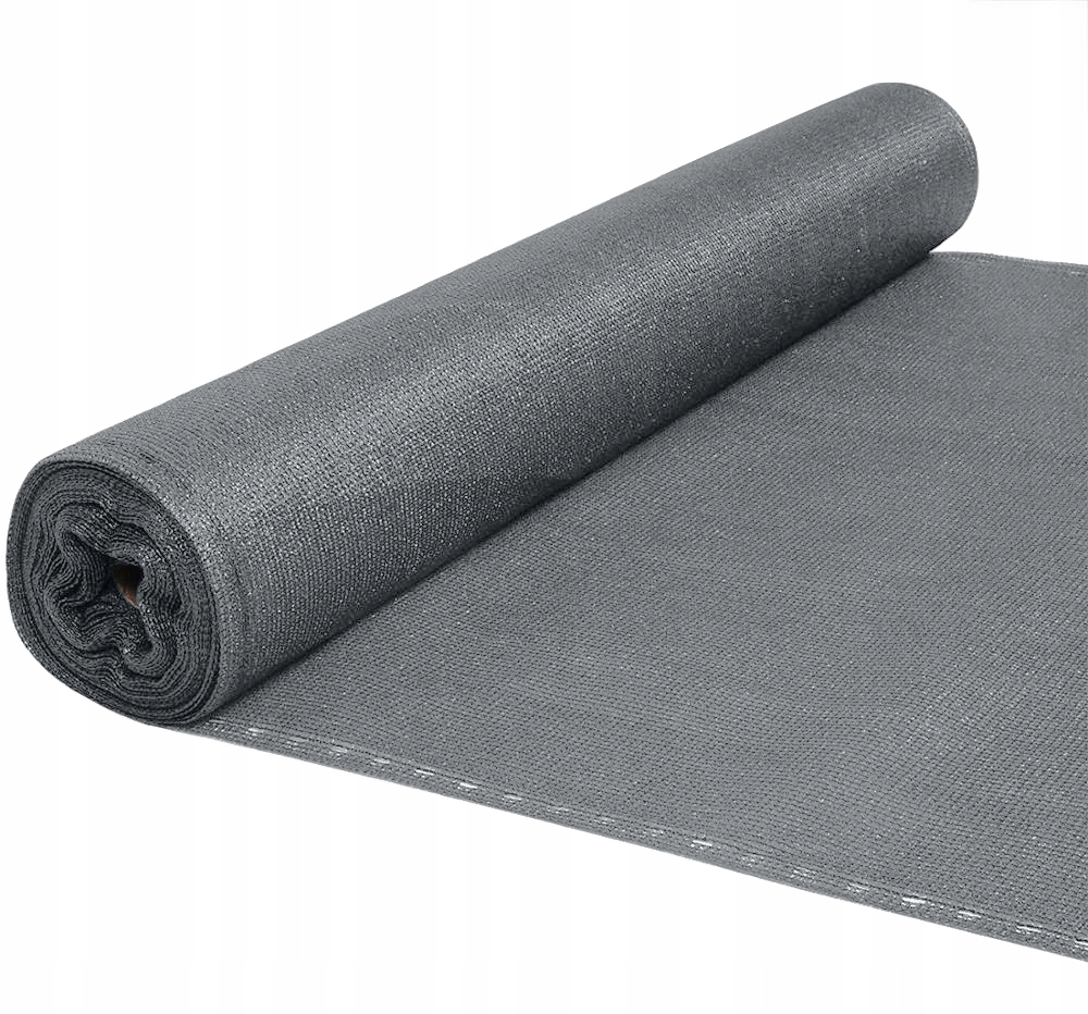 Siatka Cieniująca Maskująca Na Ogrodzenie Pe-hd 140g/m2 95% Szara 1,5 x 25m