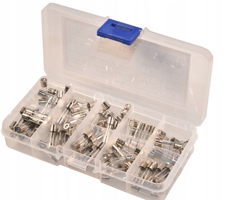 

Zestaw bezpieczników Wta 5x20mm 100szt 10x10szt
