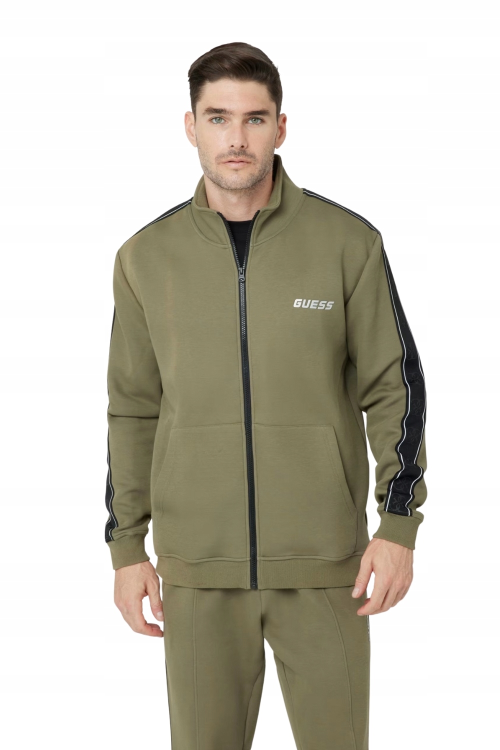 Guess Zelená pánská mikina Mickey XXL