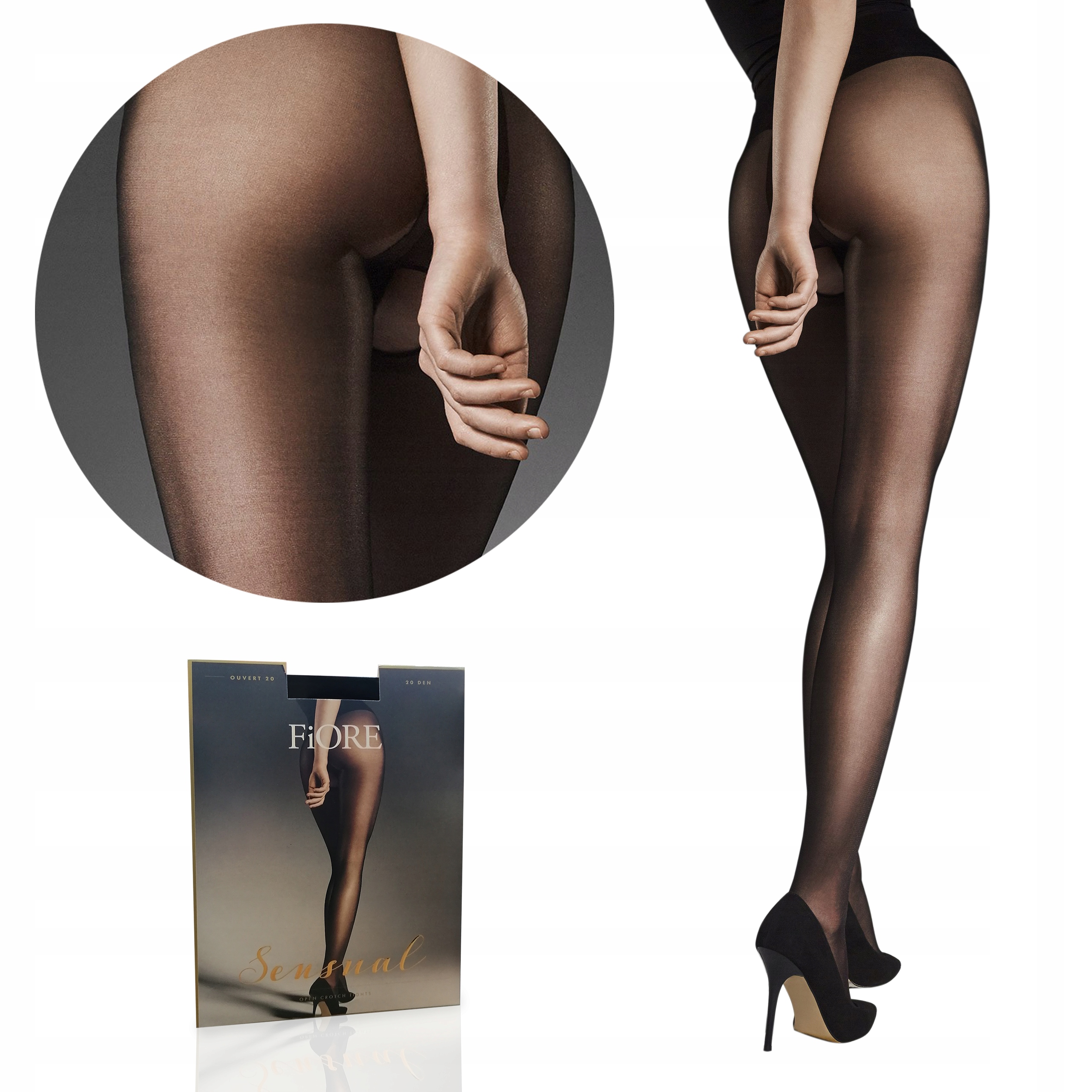 

Fiore rajstopy Ouvert 20 den otwarty krok 3-M