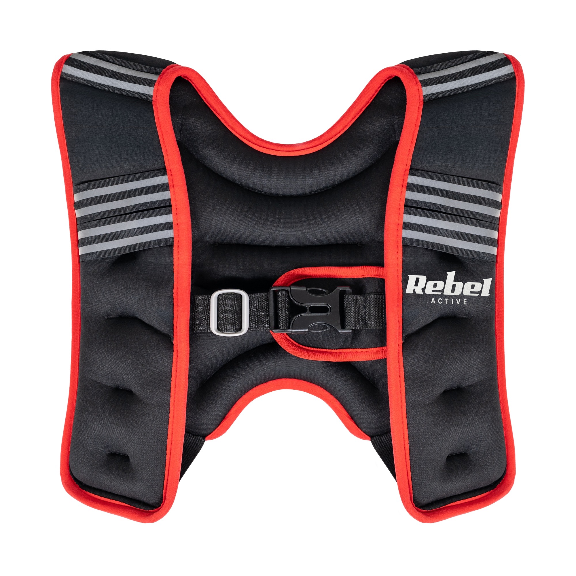 Rebel RBA-2528-5 Neoprenová zátěžová vesta 5 kg, černo-červená
