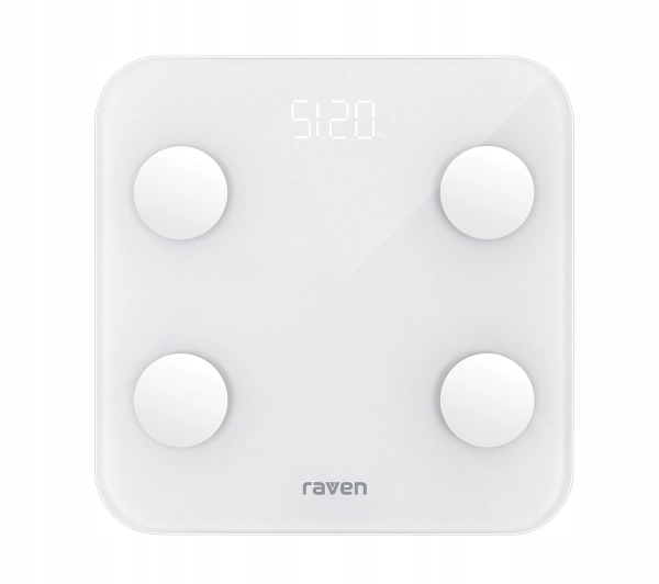 Waga łazienkowa Raven EW016 Analizą parametrów składu ciała 180kg Aplikacja