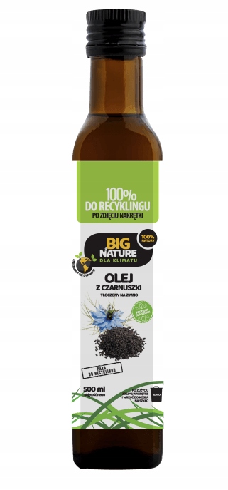 Levně Big Nature Olej z černého kmínu lisovaný za studena 500 ml