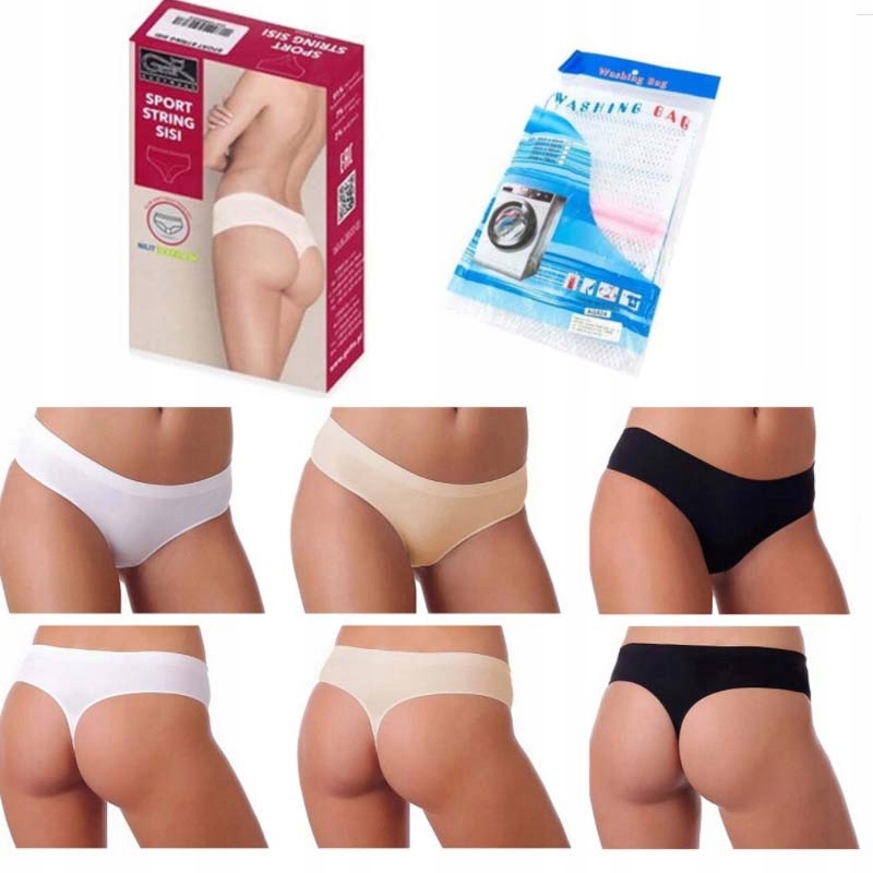 

3szt Majtki Gatta Sisi Sport Stringi bezszwowe M