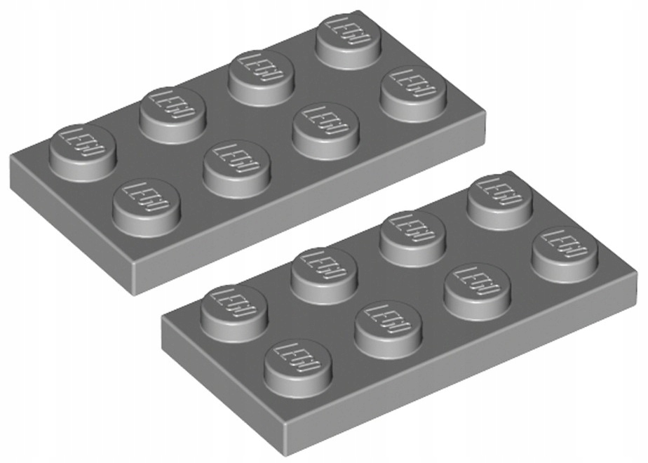 

Lego Płytka 2x4 Jasno Szara (3020/4211395) 2szt