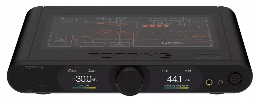 WZMACNIACZ SŁUCHAWKOWY STACJONARNY DAC/AMP BLUETOOTH 5.1 AKM AK4499EQ Kolor dominujący czarny
