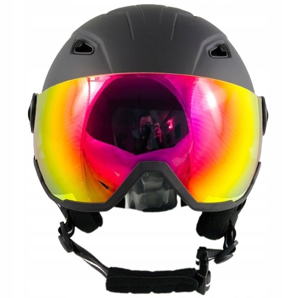 Kask Narciarski Z Szybą Goglami Revo Shift Kask Snowboardowy XL Woosh Czarn