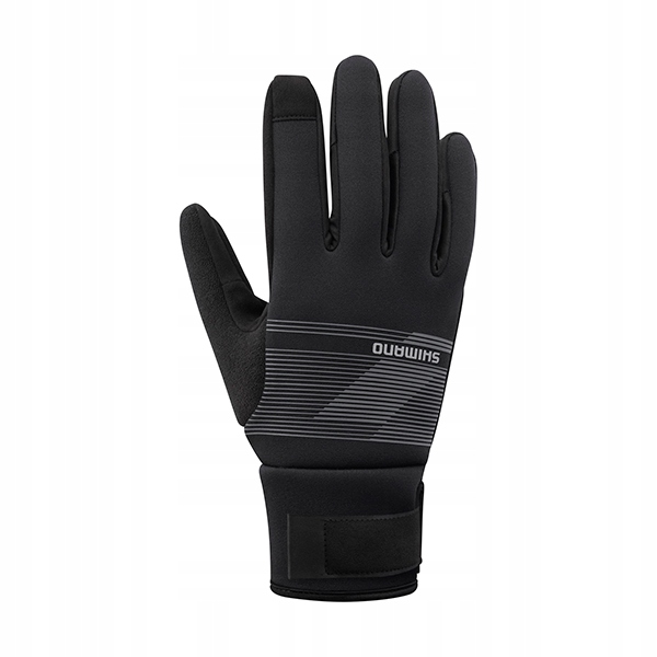 Rękawiczki rowerowe Shimano Windbreak Thermal czarno-szare rozmiar L