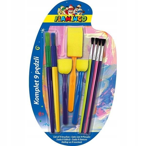 ZESTAW PĘDZLI 9SZT, TITANUM