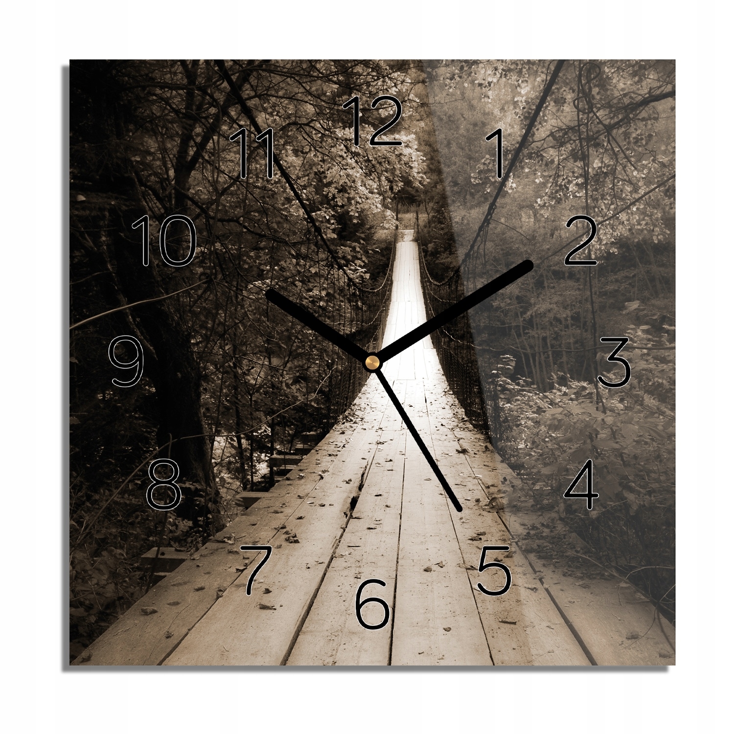 

Most deski skały zegar na szkle do pokoju 30x30