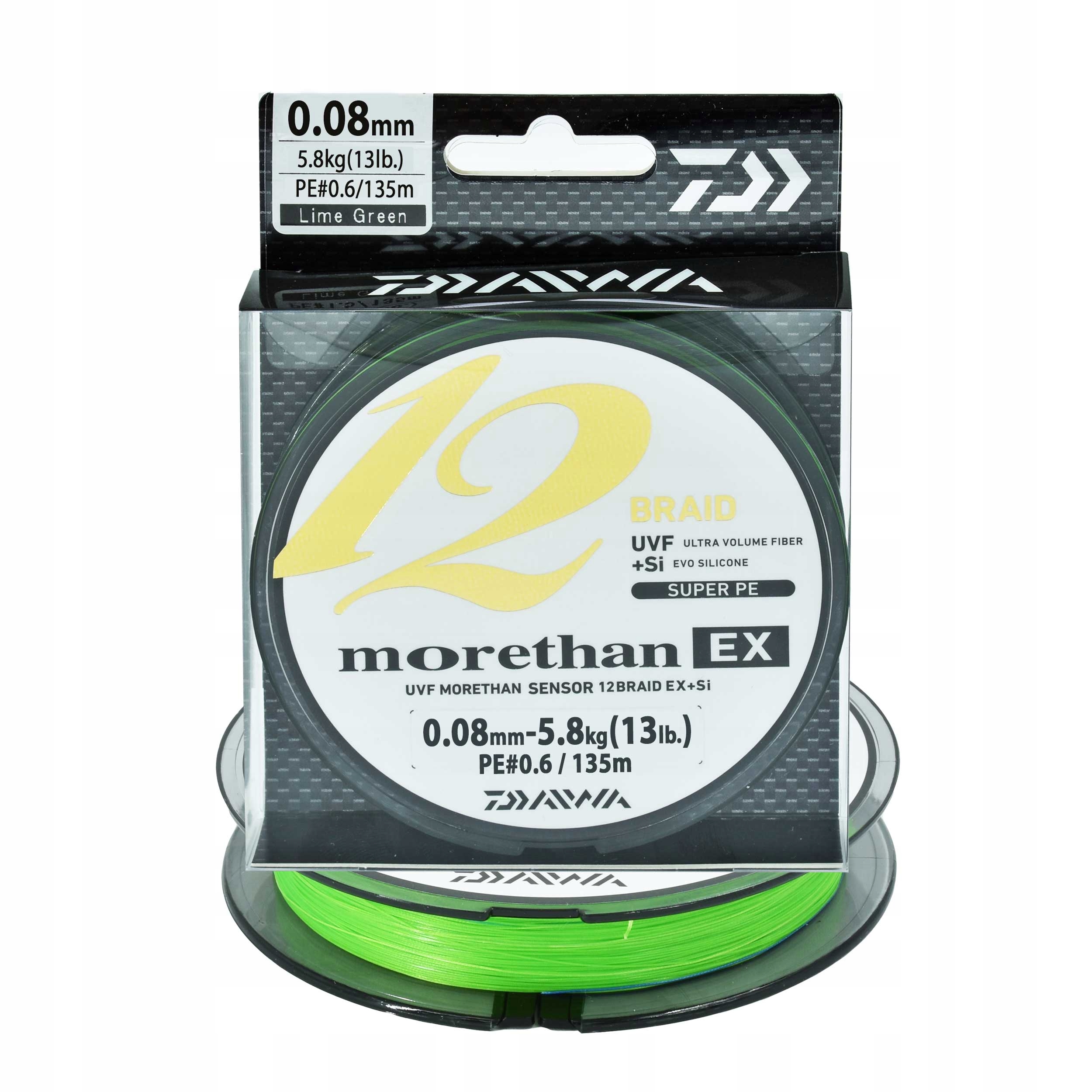 Plecionka Daiwa Morethan 12 Braid Ex+si 0,08mm 5,8 Kg 12695-008