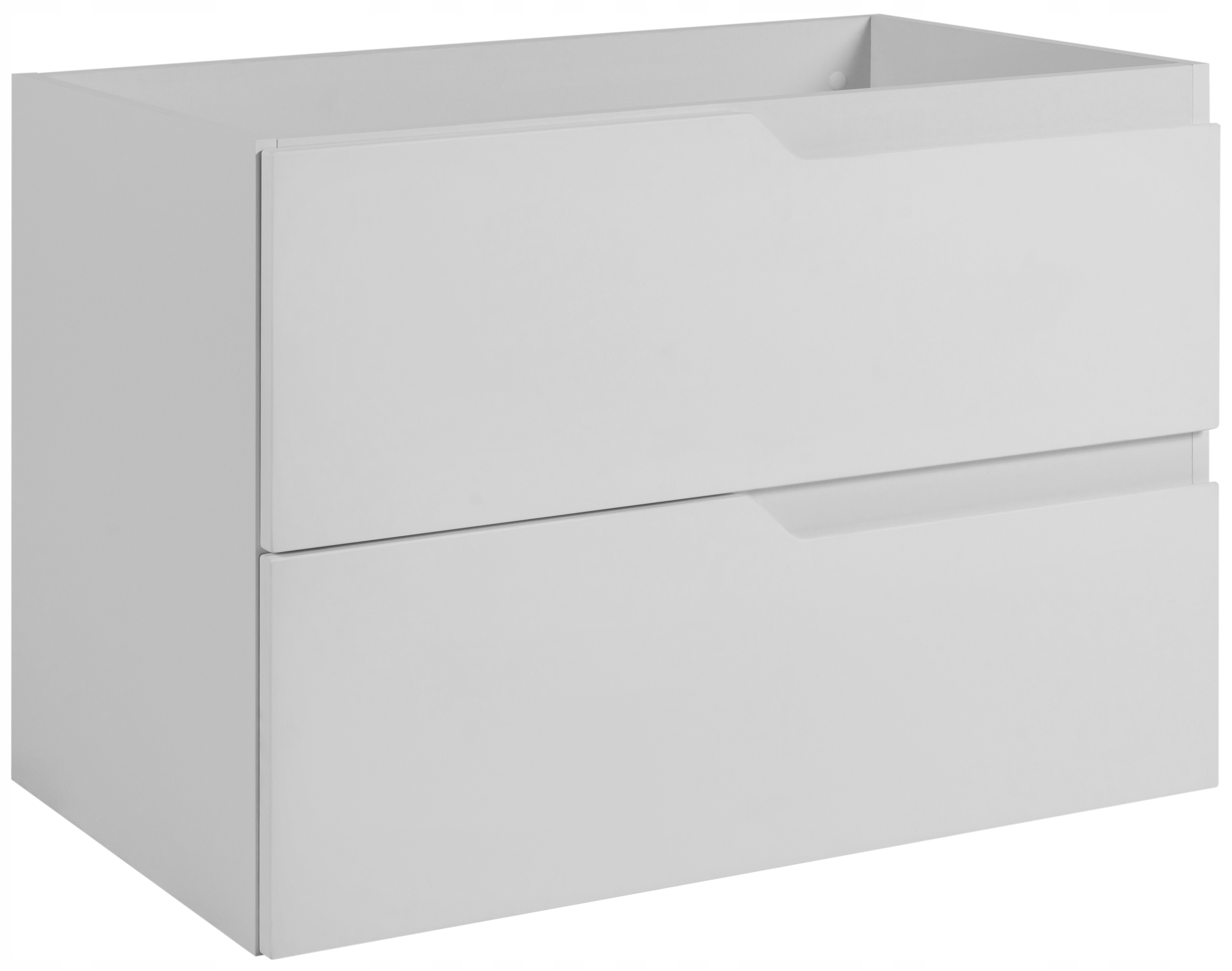 Závěsná koupelnová skříňka pod umyvadlo bílá 80 cm, Mdf dvířka