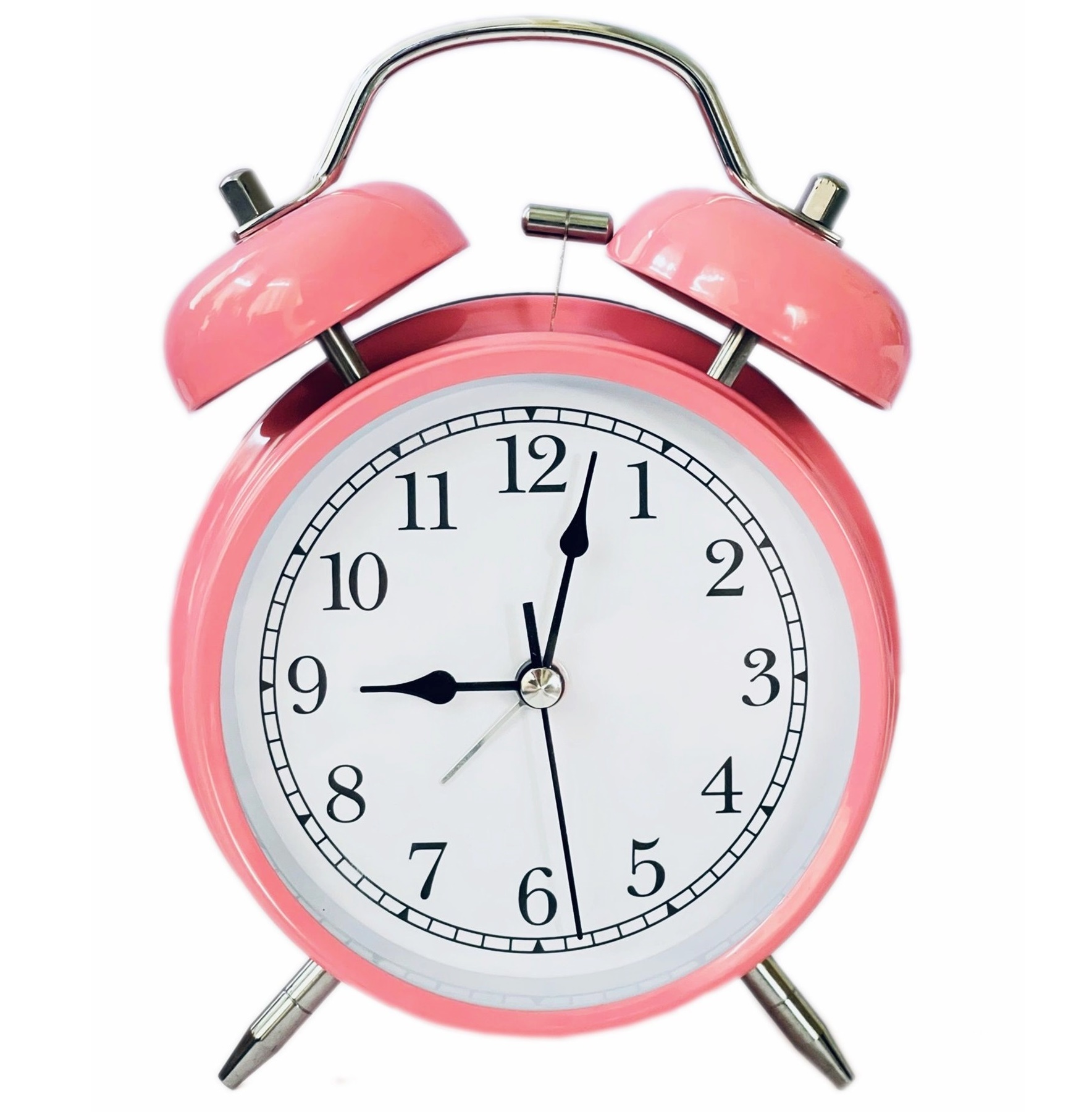 

Duży Budzik Różowy Tradycyjny Głośny Zegarek Róż