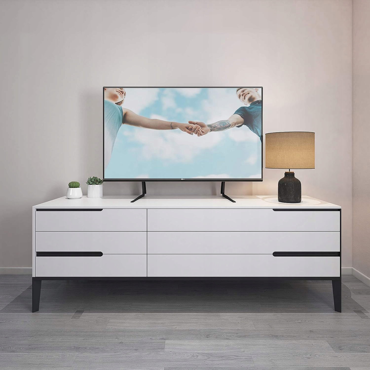 UNIWERSALNE NÓŻKI DO TELEWIZORA STOJAK POD TELEWIZOR 37–75 CALI REGULOWANA Marka Inna