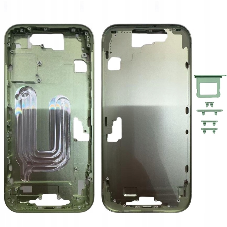 Obudowa Korpus Middle Frame Przyciski Ramka Do Apple iPhone 17 Sage Zielony