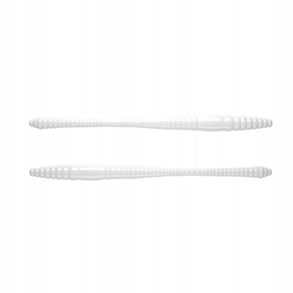 Libra Lures Dying Worm 70mm 001 White Cheese