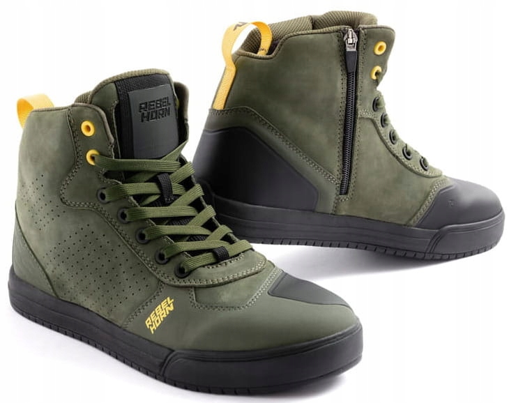 Rebelhorn Spike Olive Pánske Motocyklové Topánky Krátke Mestské Zelené