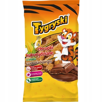 1x 70g TYGRYSKI Chrupki z czekoladą bez glutenu