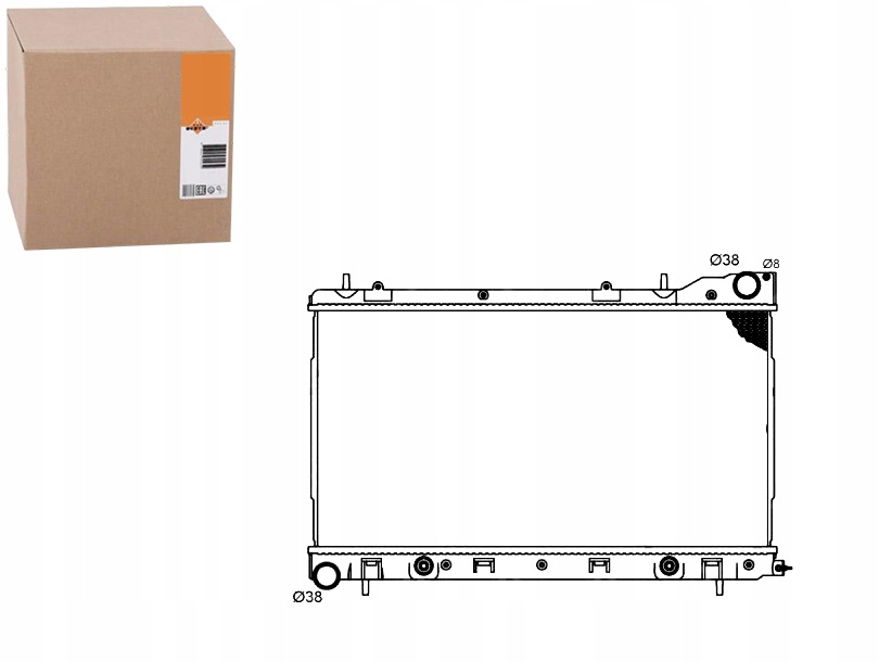 NRF53711 CHŁODNICA SUBARU FORESTER 2,0 02-