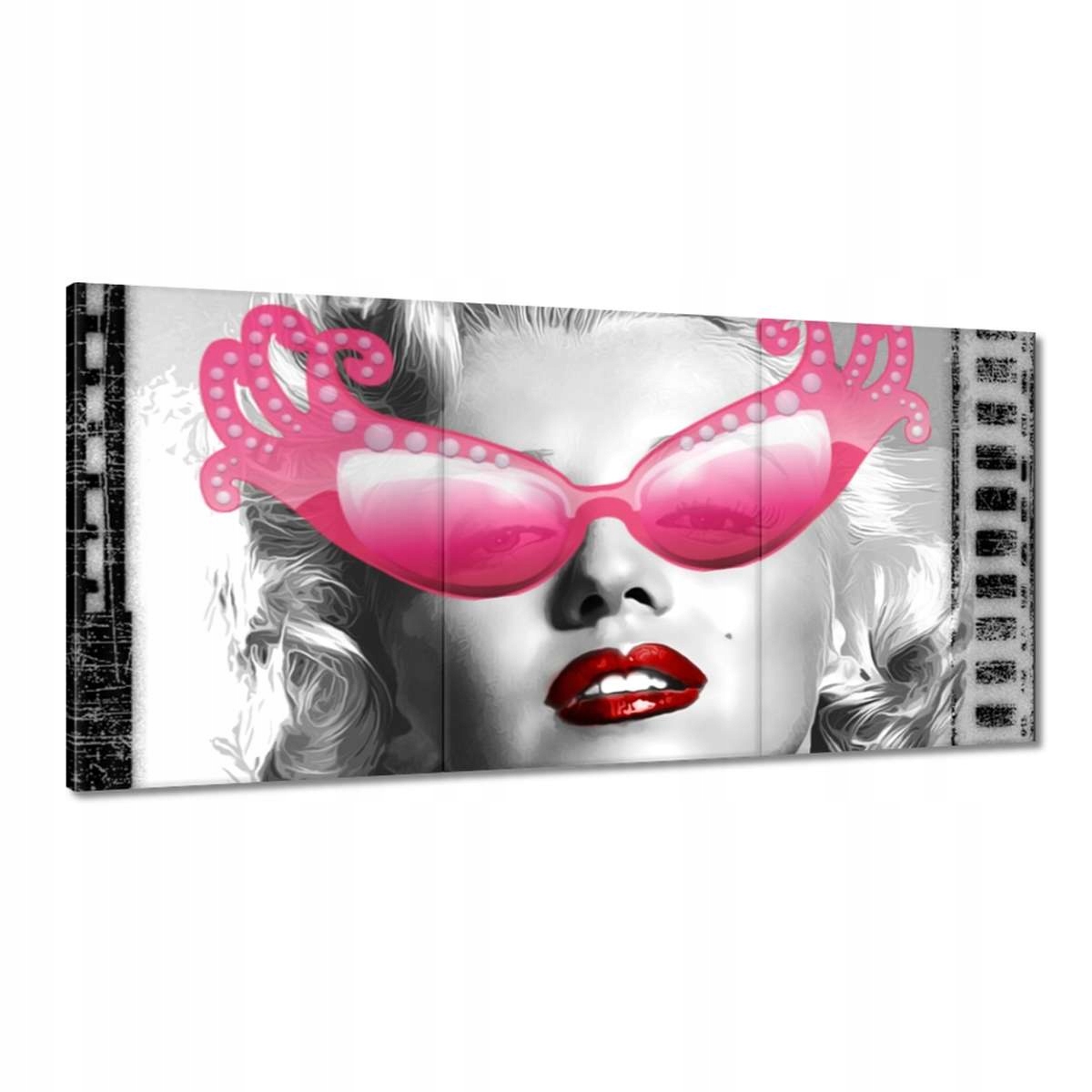 Obrazy 180x90 Monroe ružové okuliare