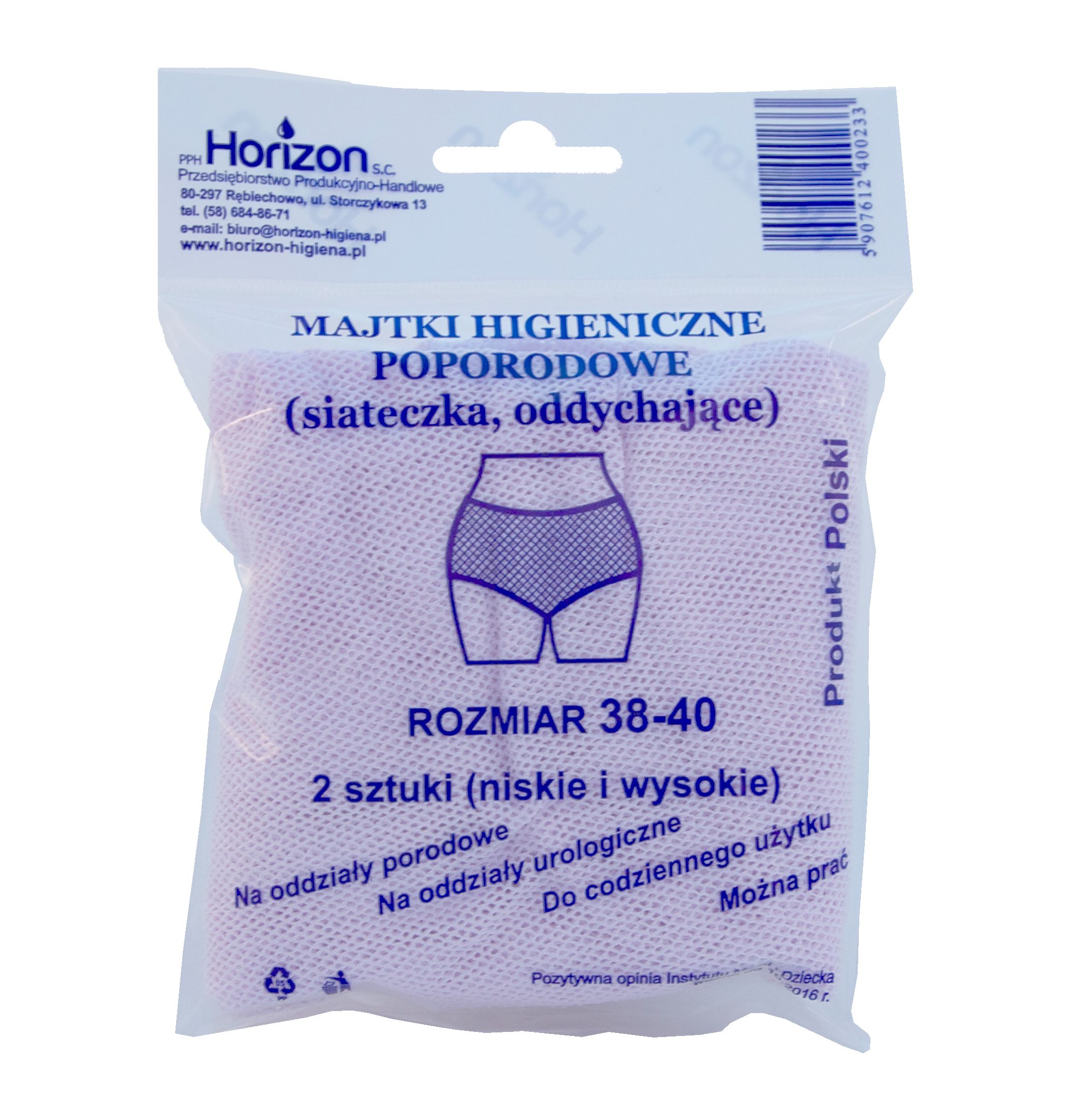 HORIZON MAJTKI POPORODOWE WIELORAZOWE 38-40 2szt EAN (GTIN) 5907612400233