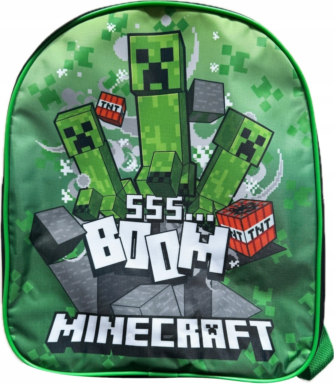 ZESTAW MINECRAFT PLECAK ŚNIADANIÓWKA BIDON PIÓRNIK + WOREK CREEPER BOOM TNT EAN (GTIN) 8435631345855