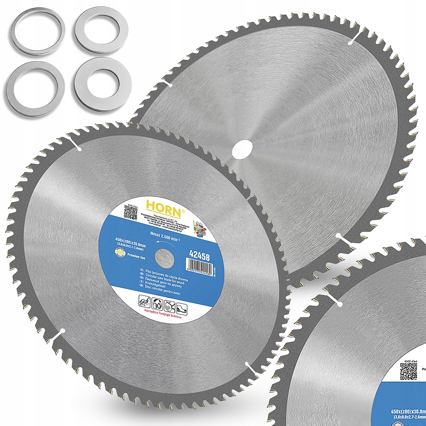 Tarcza Do Drewna 450 x 30mm 80 Zębów Piła Tarczowa Krajzegi Cięcia Drzewa