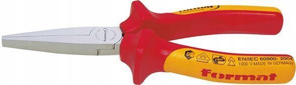 Ploché prodloužené kleště DIN/ISO5745, tvar 1, Vde 160 mm Format