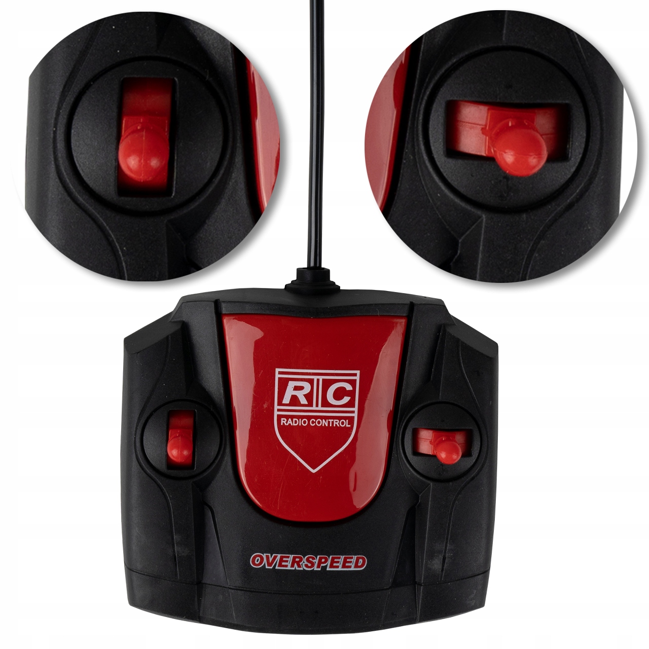 SAMOCHÓD WYŚCIGOWY RC ZDALNIE STEROWANY NA PILOTA KABRIOLET ŚWIECĄ ŚWIATŁA Skala 1:18