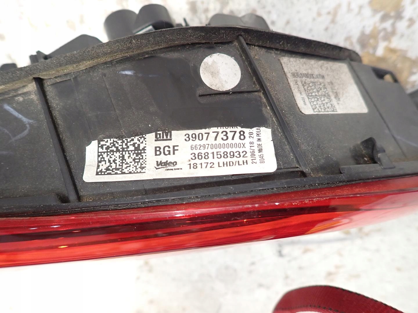 light rear part rear left OPEL ASTRA V K 2016- KOMBI 39077378