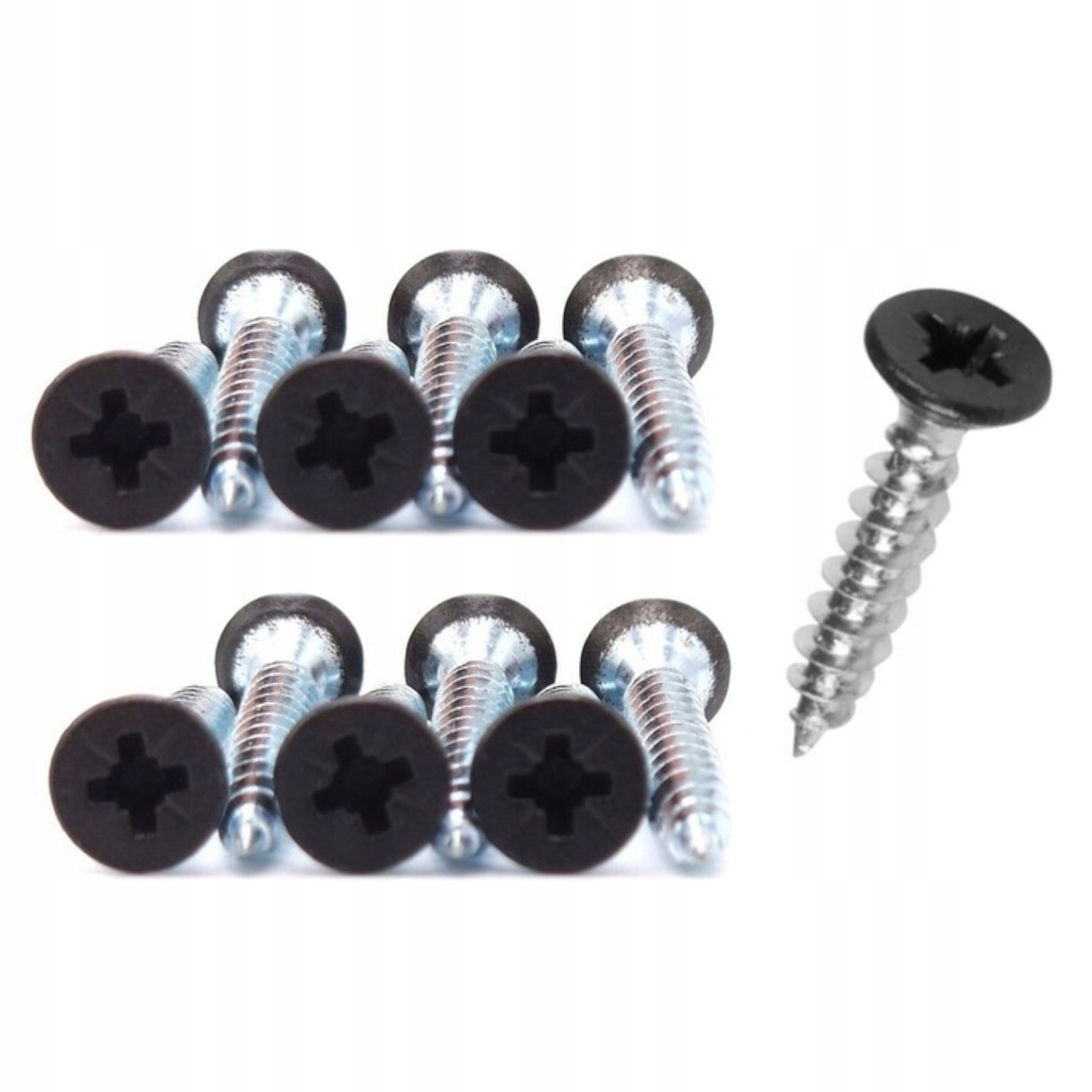 Wkręty do drewna ozdobne czarne 4,5x25mm 12 sztuk ZAS DOMAX