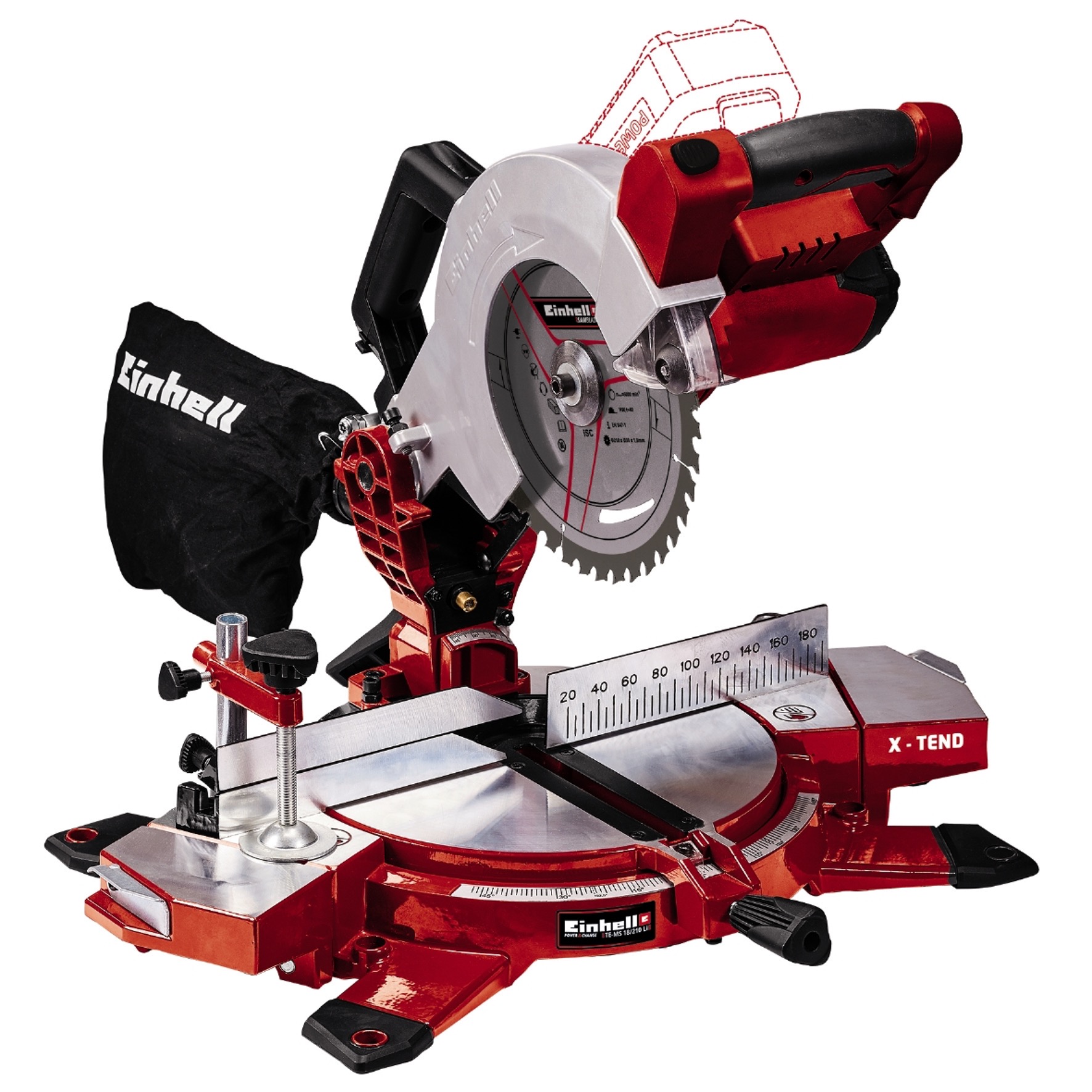 

Einhell Piła Ukośna Ukośnica Te-ms 18/210 Li-Solo