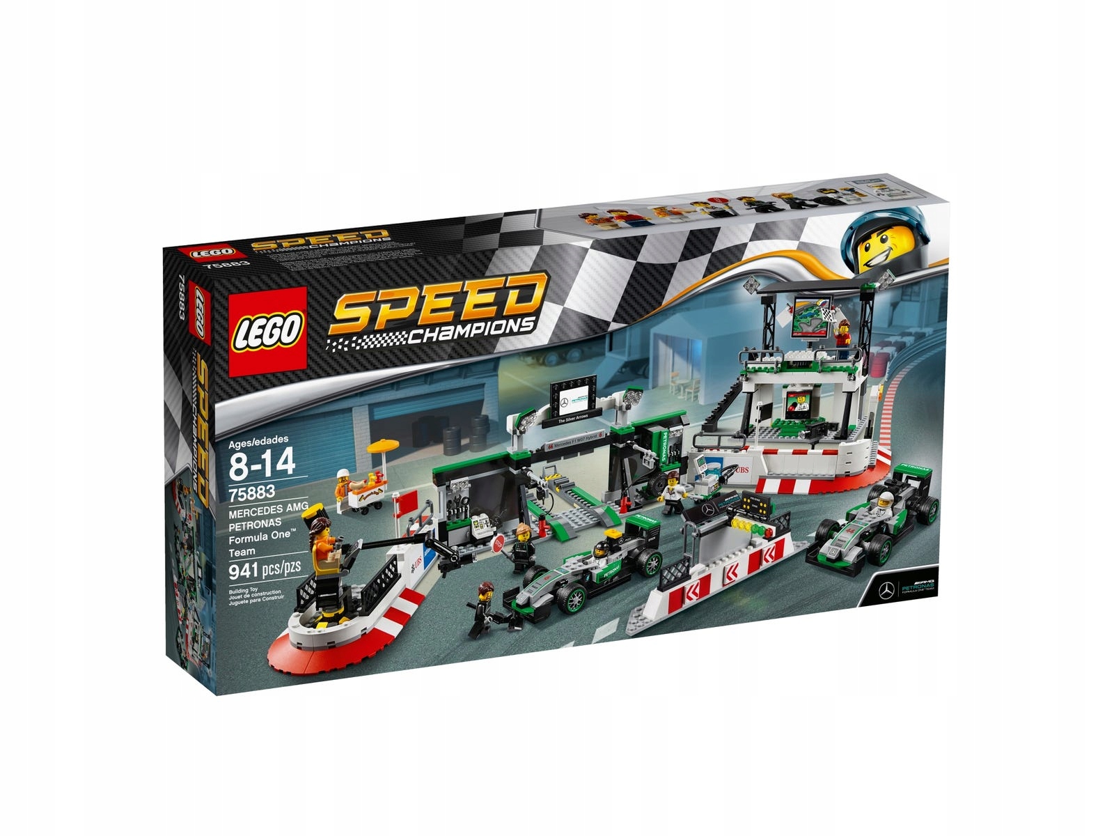 Lego Speed Champions 75883 Tým Formule 1 Mercedes Amg Petronas Nové