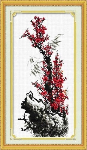 Křížková výšivka počítaná sada (kanva, mulina)