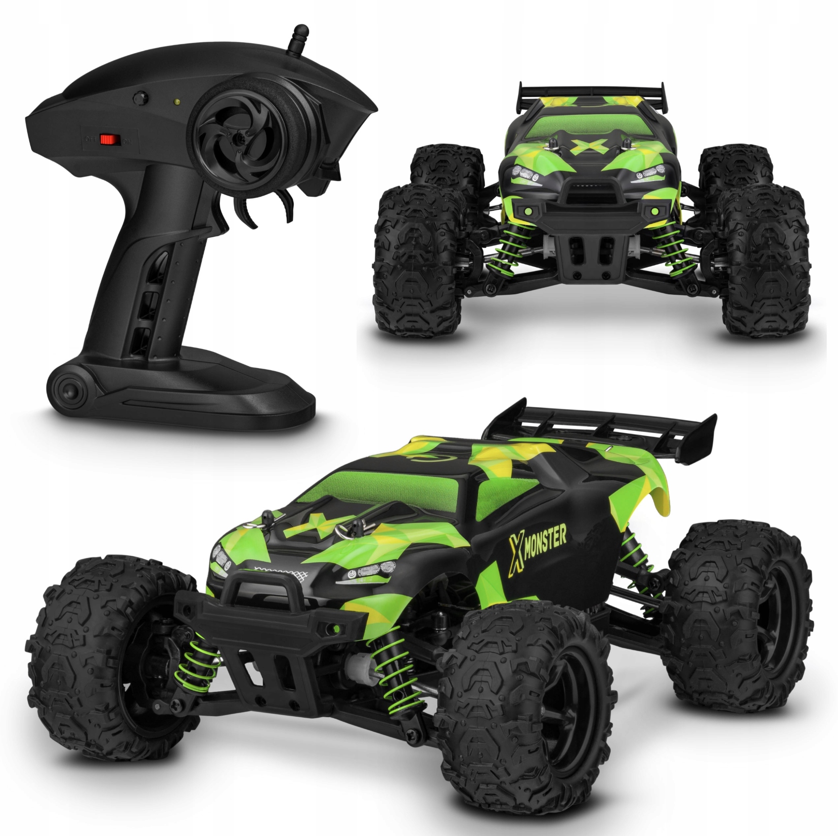 Samochód zdalnie sterowany TERENOWY RAJDOWY 4x4 100m OVERMAX MONSTER 45km/h EAN (GTIN) 5902581653765