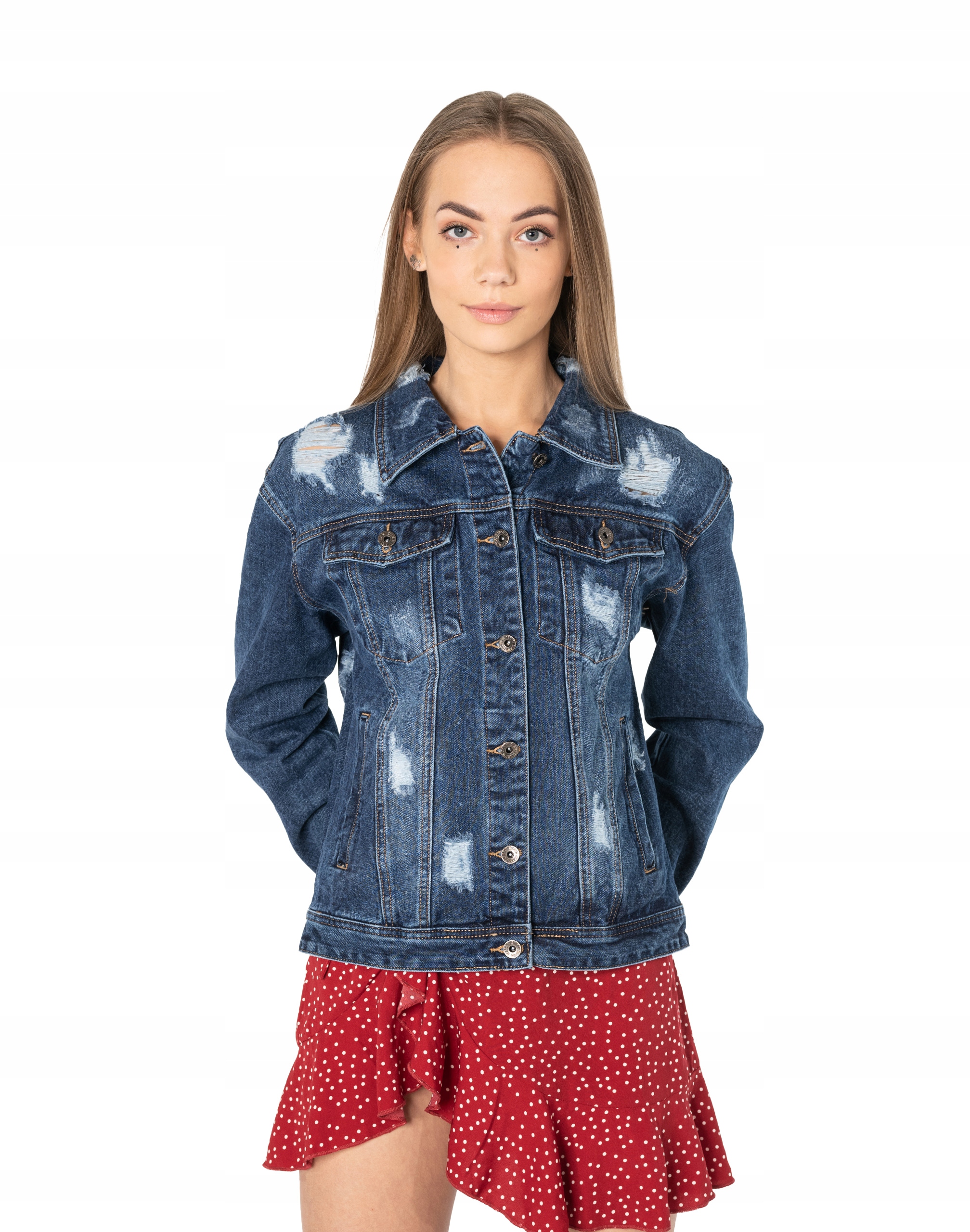 

Kurtka Jeansowa Damska Katana Bluza Jeans 3578 XXL