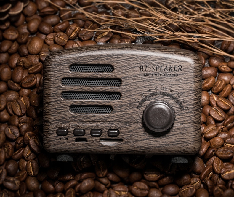 ŠTÝLOVÉ BEZDRÔTOVÉ RÁDIO RETRO BLUETOOTH SD USB Napájanie bez informácií