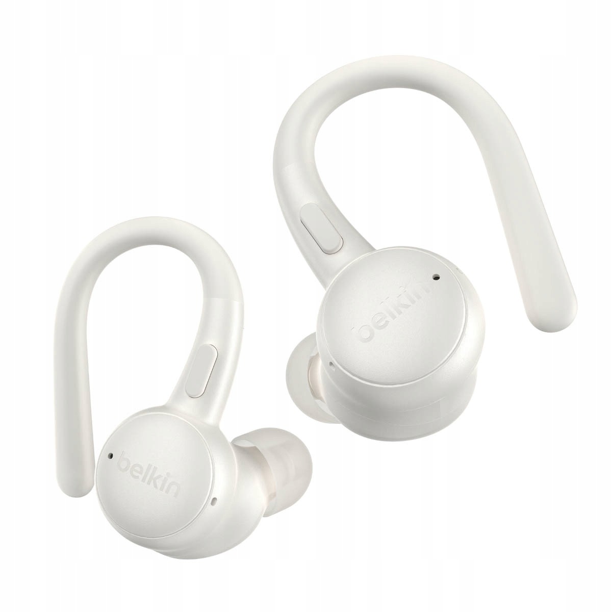 Belkin Sluchátka do uší s úchyty, voděodolná, IP54, Bluetooth 5.4, krémová