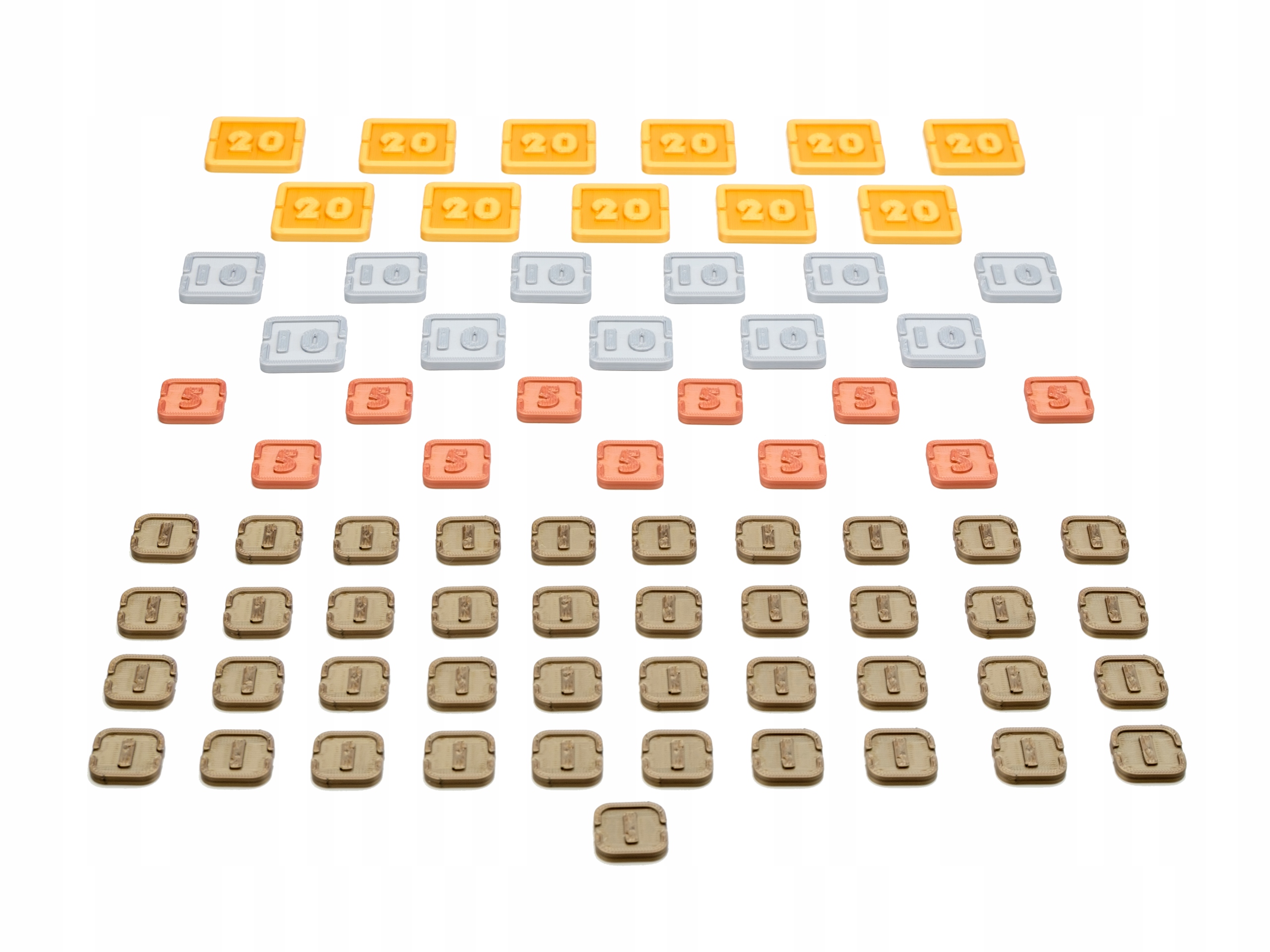 Ark Nova - zestaw monet druk 3d Materiał tworzywo sztuczne