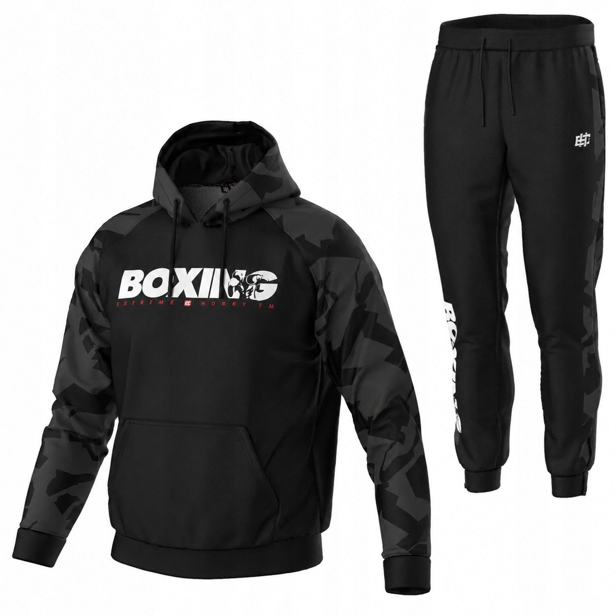 Teplákovka Pánský sportovní Extreme Hobby Bold Boxing komplet 2XL Černý