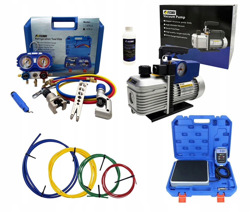 Sada Aitcool VP260M-SG 142L/min Sada nástrojov ATK-4 Náplne Hmotnosť