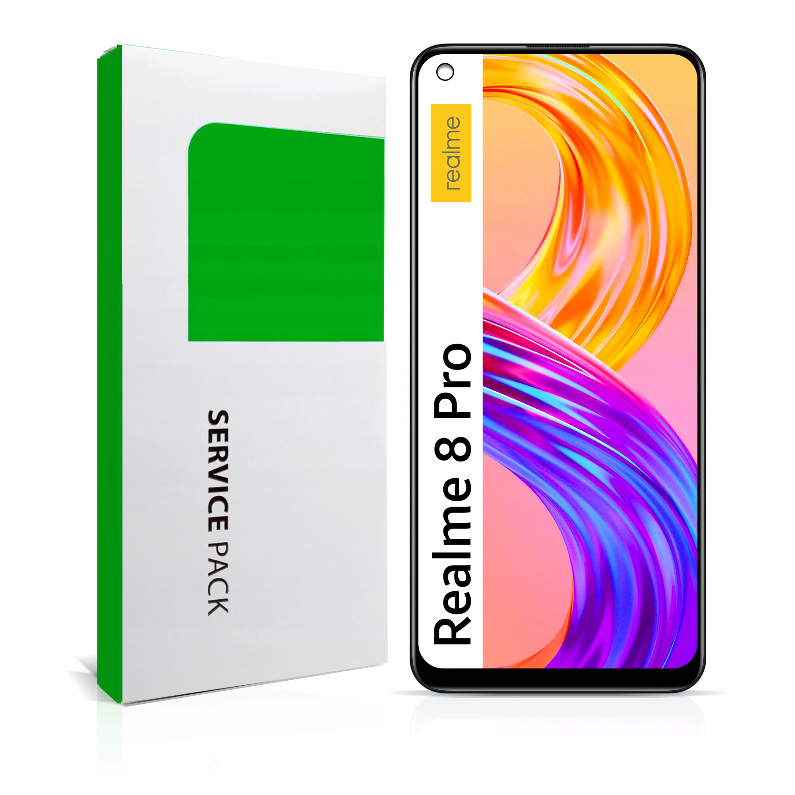 Originální Zila pro Realme 8 Pro LCD Displej Digitizer Dotyk Rámeček