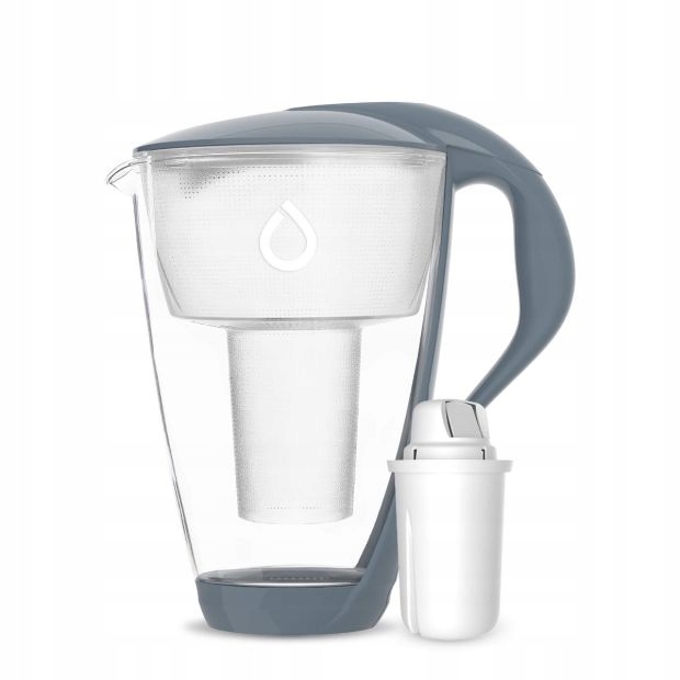 Skleněná filtrační konvice Dafi Crystal 2 l šedá