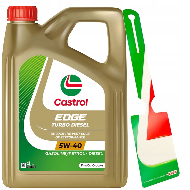 Castrol Olej Silnikowy Edge 5W-40 PC Turbo Diesel 4L + zawieszka serwisowa