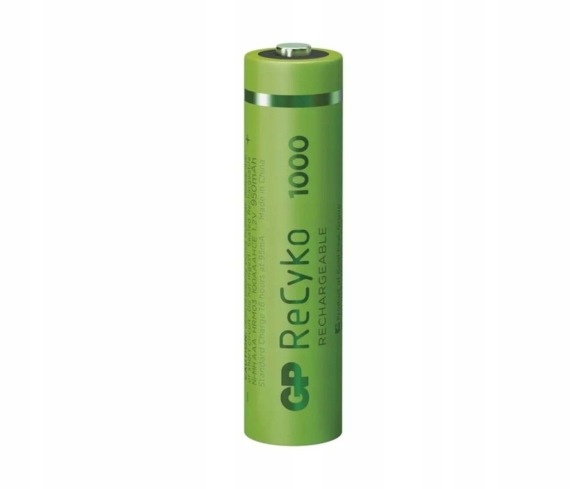 4x Akumulator GP ReCyko+ 950mAh 1.2V AAA NiMH Symbol baterii AAA (R3)