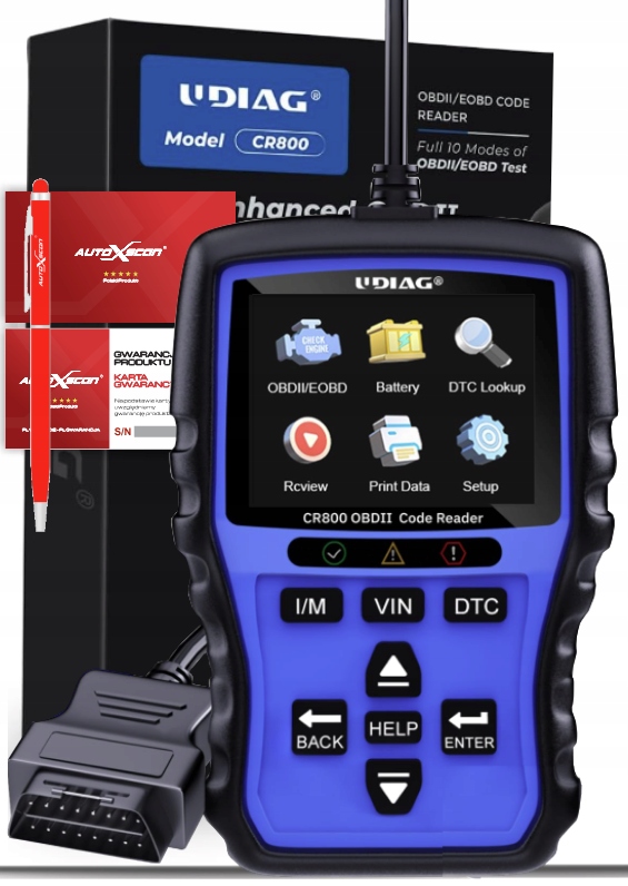 Diagnostický Tester Udiag CR800 Polština Bezplatná Aktualizace Test Nabídka