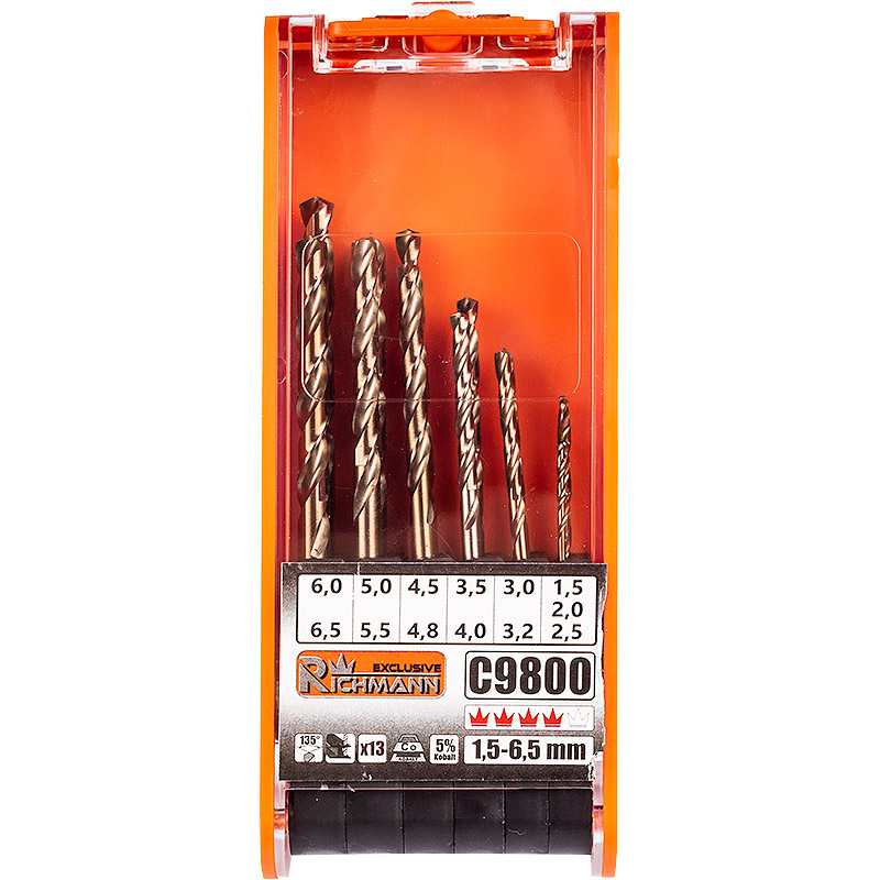 

Wiertła Do Metalu Kobaltowe 13 Ele. Richmann C9800